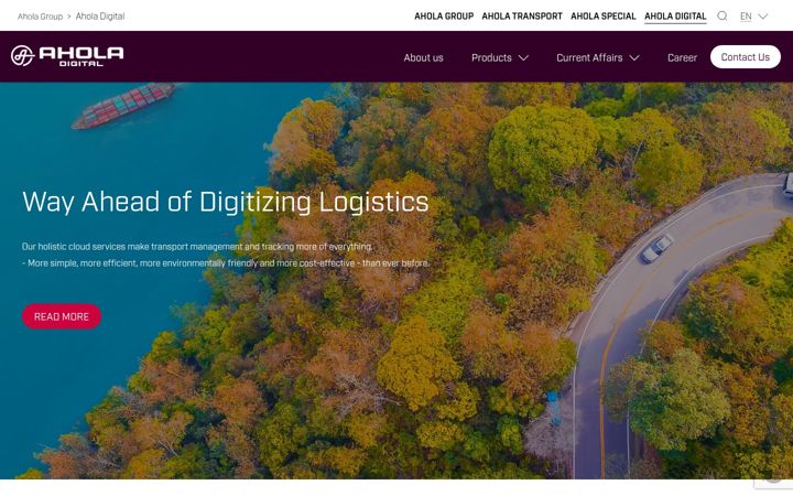 Screenshot of aholadigital.com