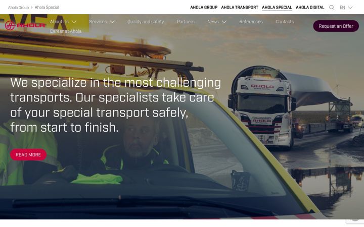 Screenshot of aholaspecial.com