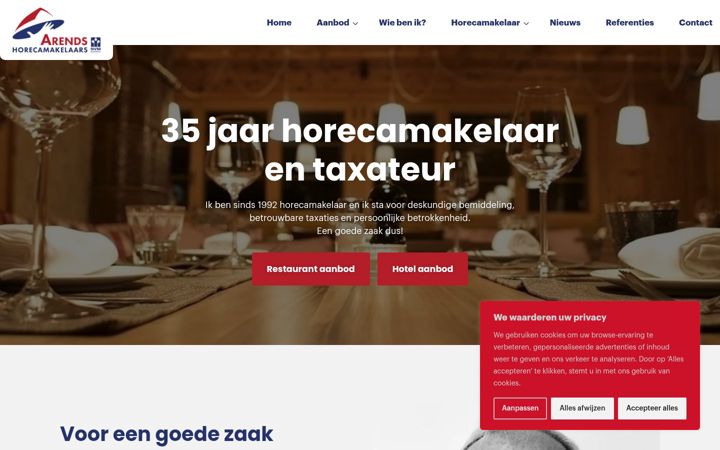 Kuvakaappaus sivustosta ahom.nl