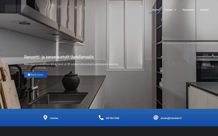 Screenshot of ahora.fi