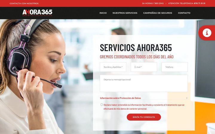 Screenshot ta' ahora365.com