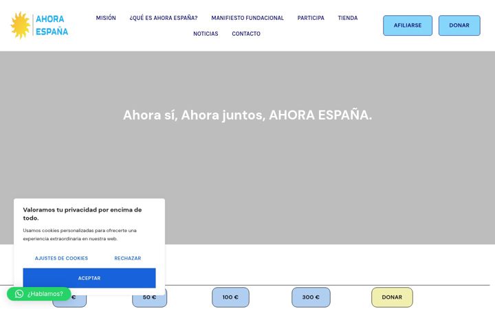 Screenshot of ahoraespana.org