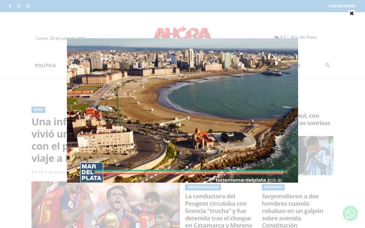 Screenshot of ahoramardelplata.com.ar