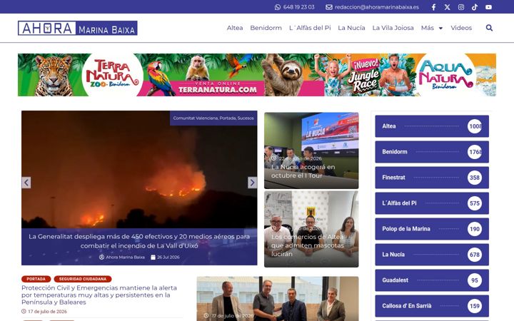 Screenshot of ahoramarinabaixa.es