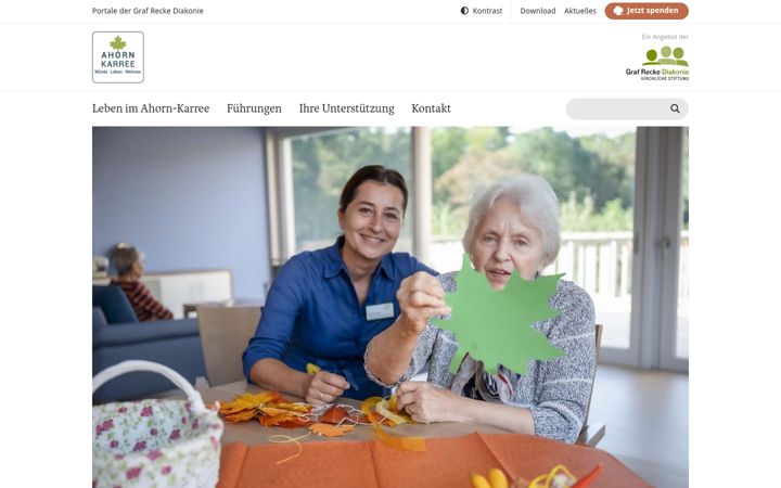 Zrzut ekranu ahorn-karree.de
