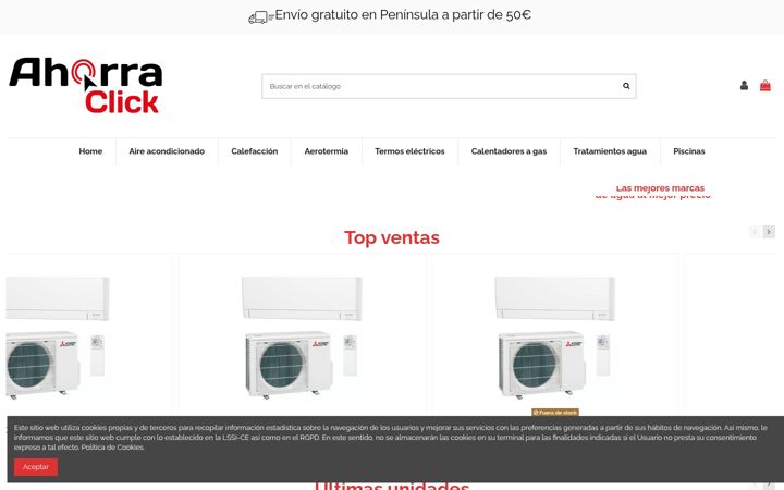 Screenshot of ahorraclick.com