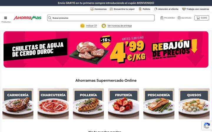 Screenshot of ahorramas.com