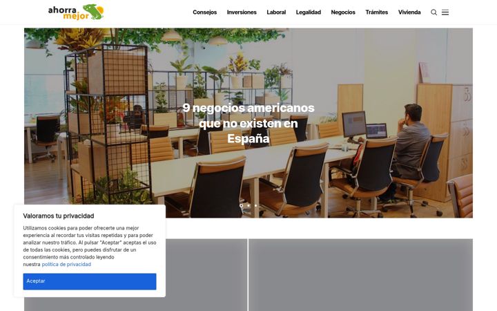 Screenshot of ahorramejor.com