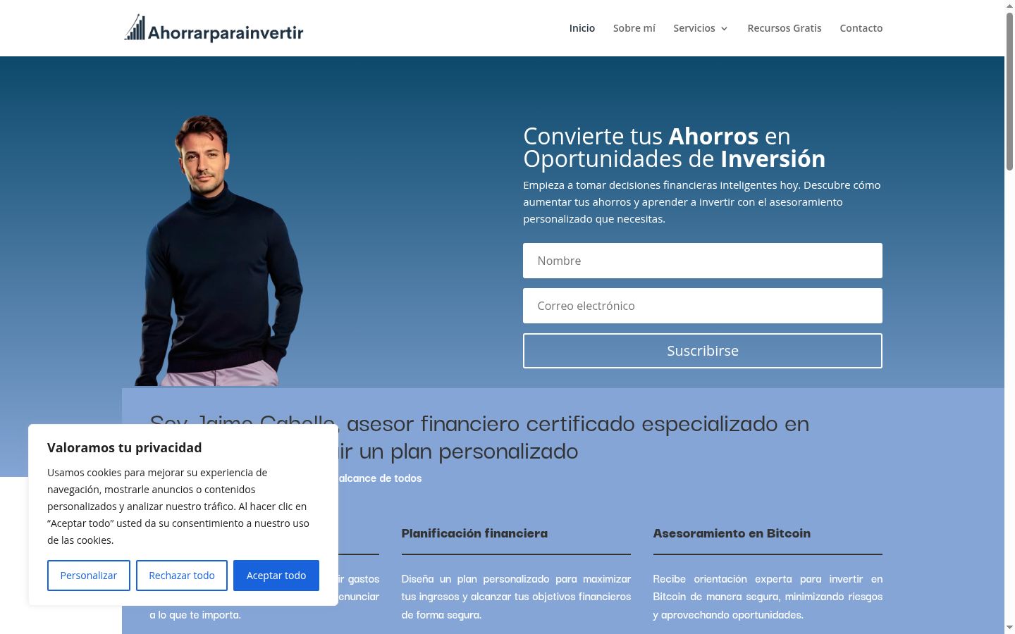 Screenshot tal-banner tal-kunsens muri qabel kwalunkwe interazzjoni