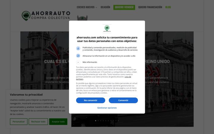 Screenshot of ahorrauto.com