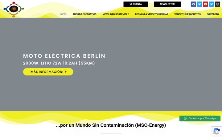 Screenshot stránky ahorro-energetico.es