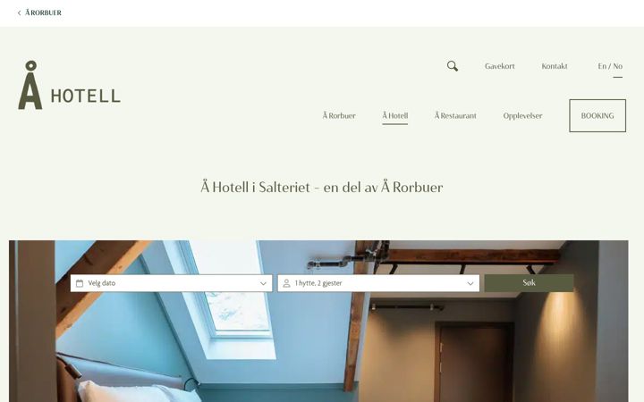 Screenshot of ahotell.no