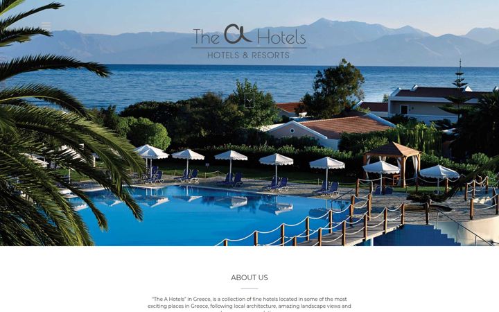 Screenshot of ahotelsgreece.com