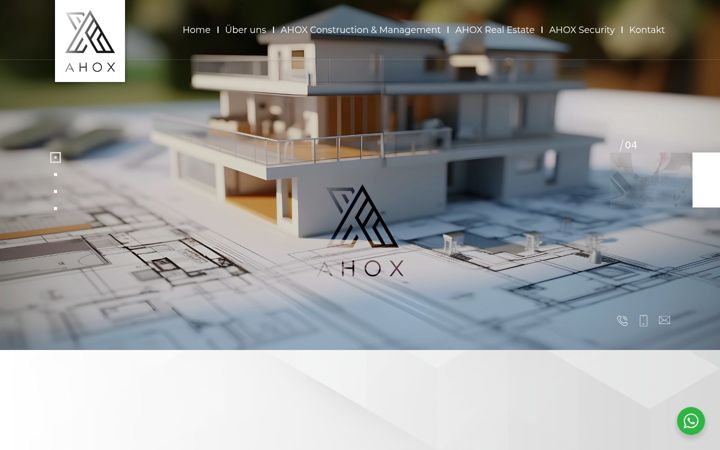 Screenshot von ahox-cm.de