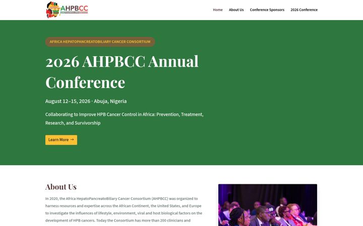 Screenshot of ahpbcc.org