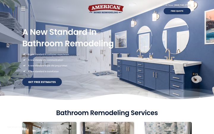 Screenshot of ahrbathrooms.com