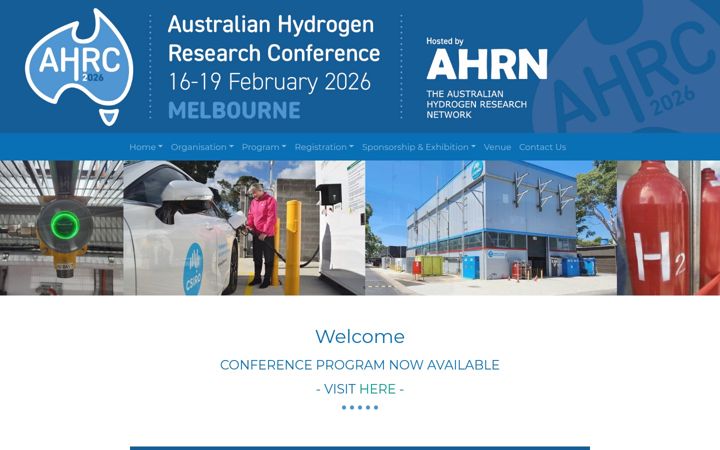 Screenshot of ahrc2026.org.au