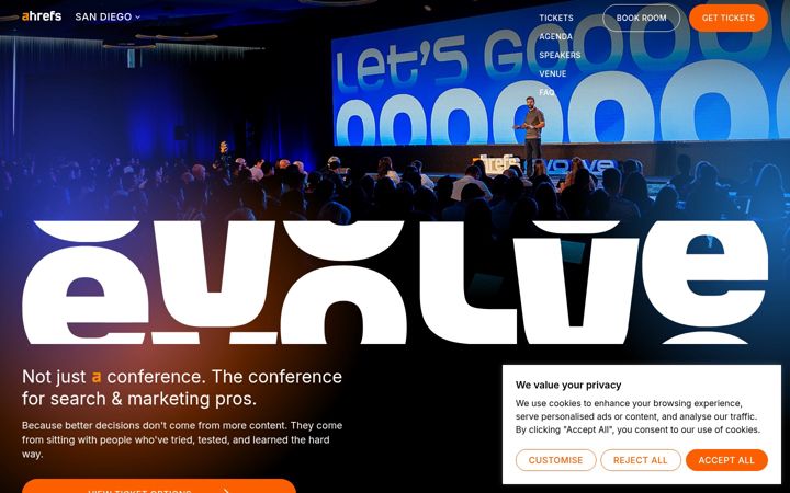 Screenshot of ahrefsevolve.com