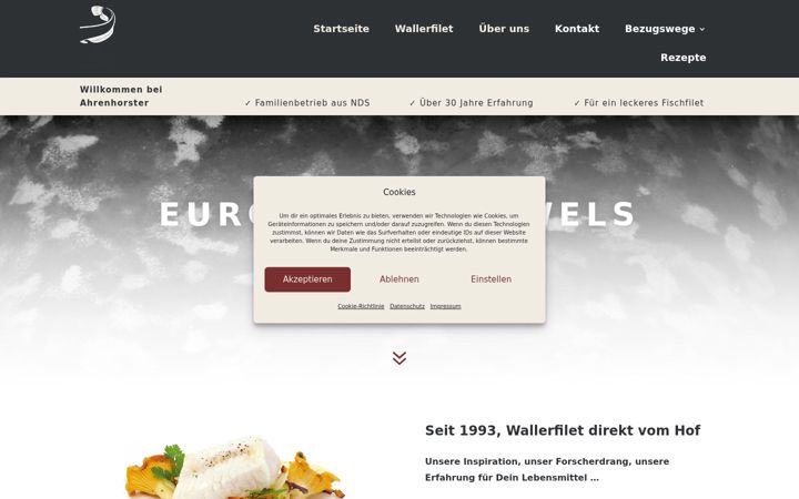 Skjermbilde av ahrenhorster.de