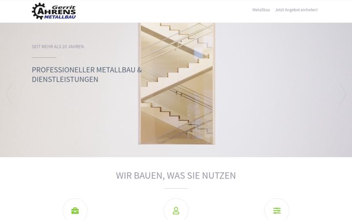 Screenshot of ahrens-metallbau.de