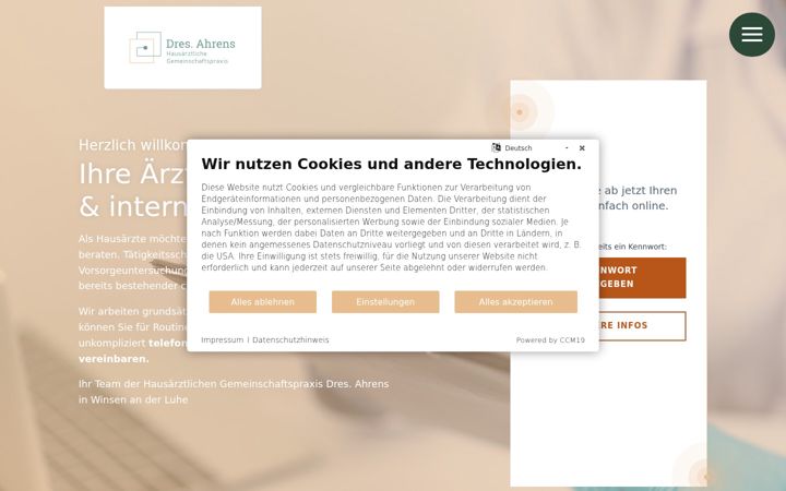 Screenshot of ahrens-winsen.de