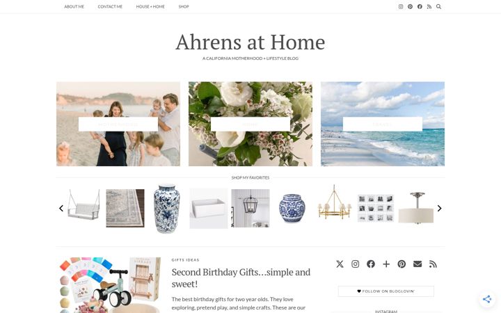 Screenshot of ahrensathome.com