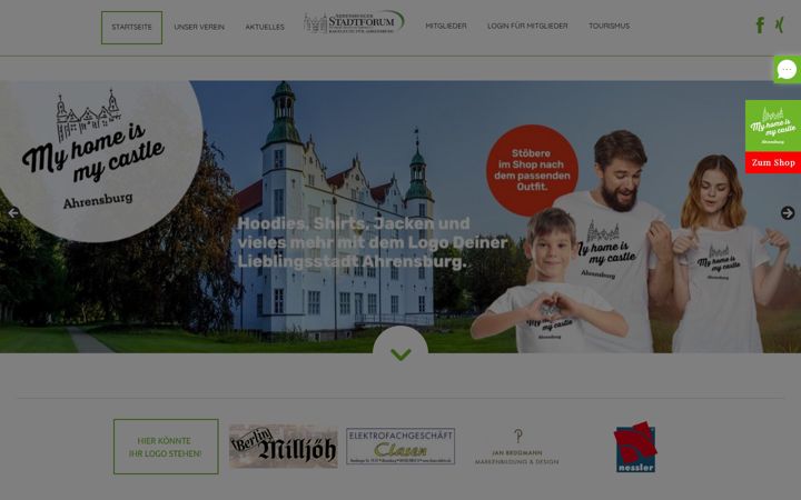 Screenshot of ahrensburger-stadtforum.de