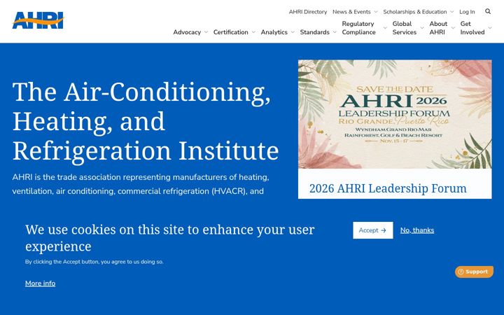 Screenshot of ahrinet.org