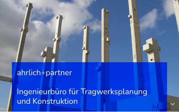 Screenshot van ahrlichundpartner.de