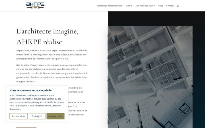 Екранна снимка на ahrpe.fr
