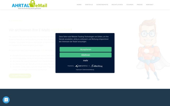 Screenshot of ahrtal-email.de