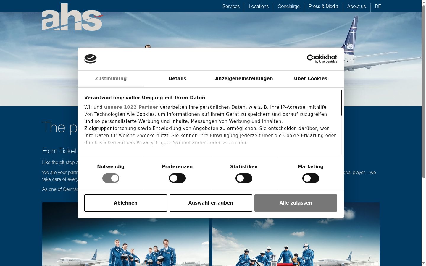 Screenshot tal-banner tal-kunsens muri qabel kwalunkwe interazzjoni