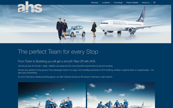 Screenshot ta' ahs-aero.de