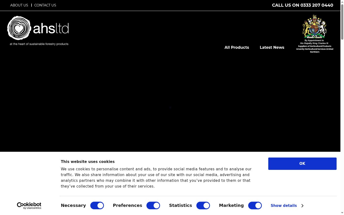 Capture d'écran de la bannière de consentement affichée avant toute interaction