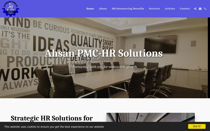 Screenshot of ahsanhrsolutions.com