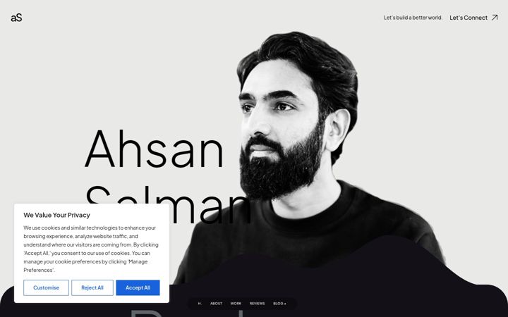 Screenshot of ahsansalman.com