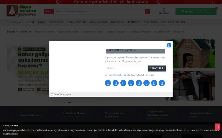 Screenshot of ahsapyapimarket.net