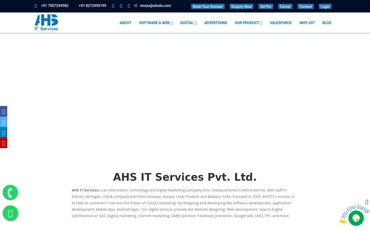 Screenshot of ahsits.in