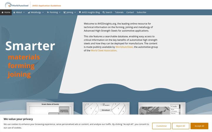 Screenshot of ahssinsights.org