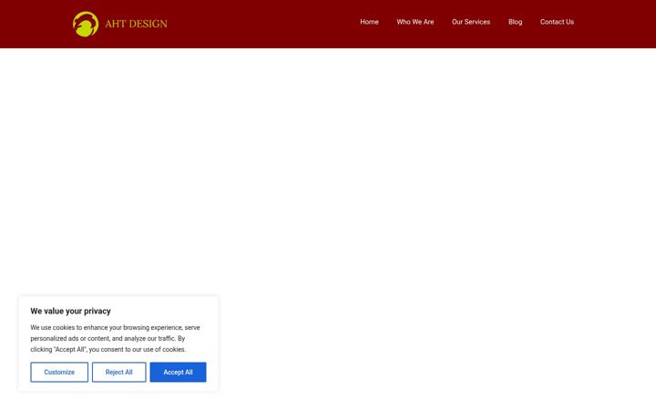 Snímek obrazovky aht-design.com