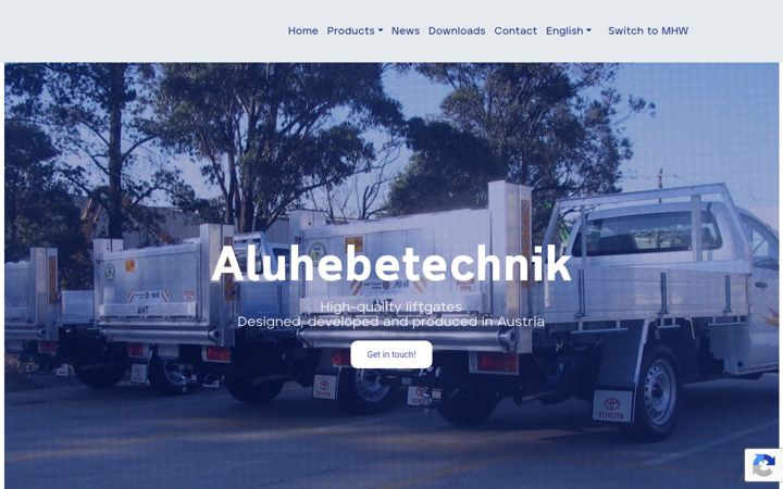 Screenshot of aht-liftgates.com