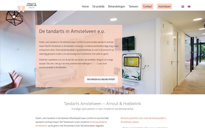 Screenshot di ahtandartsen.nl