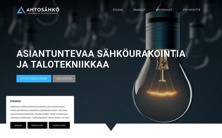 Screenshot di ahtosahko.fi