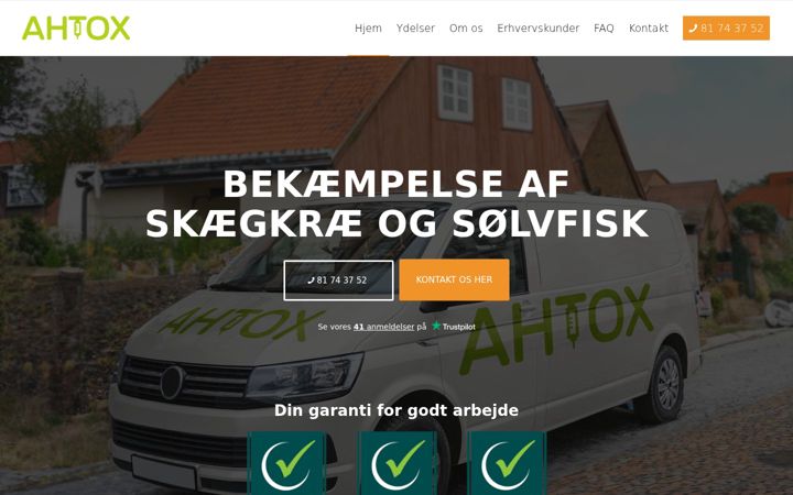 Screenshot of ahtox.dk