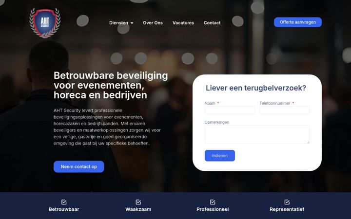 Screenshot of ahtsecurity.nl