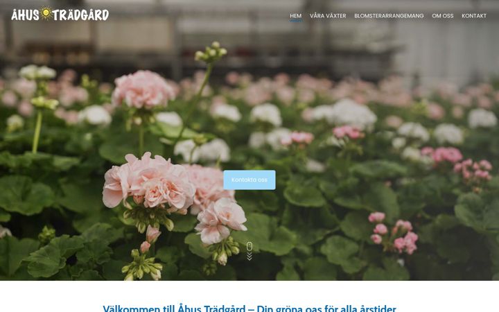 Screenshot of ahustradgard.se