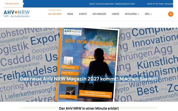 Screenshot of ahv.nrw