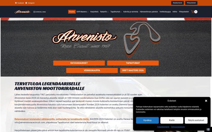 Screenshot of ahvenistoracecircuit.com