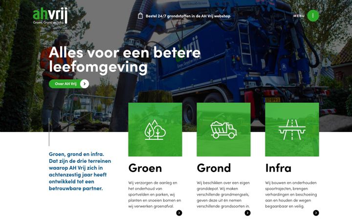 Screenshot of ahvrij.nl