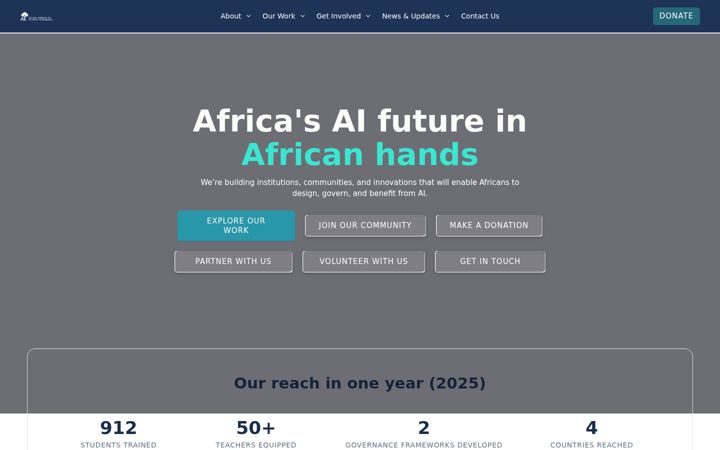 Screenshot of ai-4ai.org